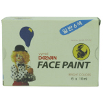 데리반 페이스페인팅 일반 6색세트 10ml